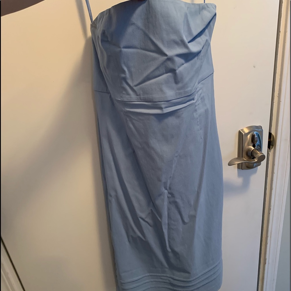 Baby Blue strapless dress